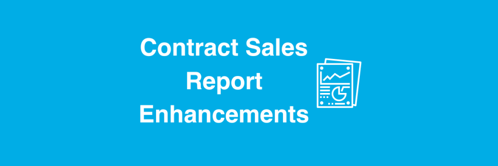 What's new in 3.1.1.X - Contract Sales Report Enhancements